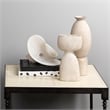J&D Designs Co Anatomy Ceramic Decorative Vase in Cream