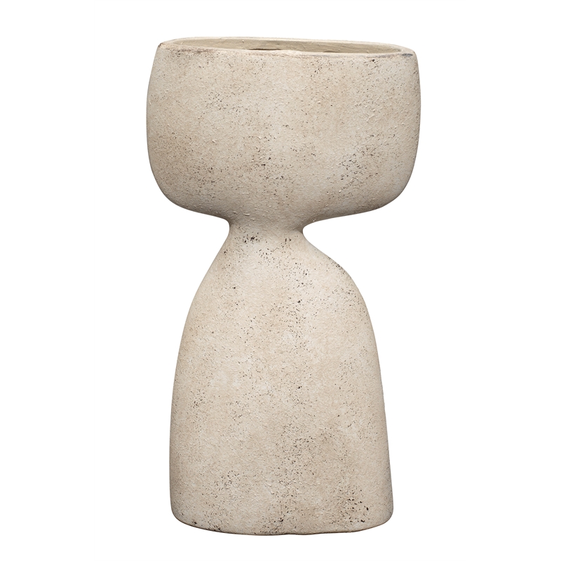 J&D Designs Co Anatomy Ceramic Decorative Vase in Cream