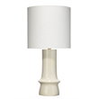 J&D Designs Co Crest Ceramic Table Lamp in Cream