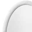 J&D Designs Co Ovation Oval Mirror in White Resin