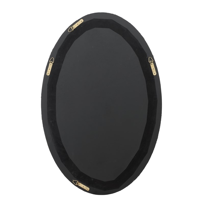 J&D Designs Co Ovation Oval Mirror in White Resin