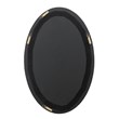 J&D Designs Co Ovation Oval Mirror in White Resin