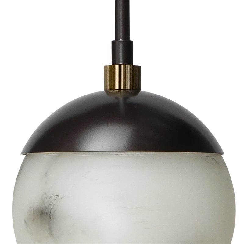 J&D Designs Co Metro 1-Light Pendant  in Bronze