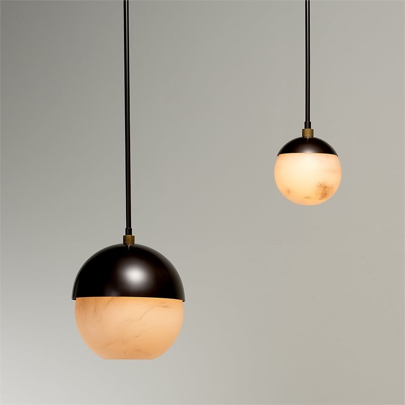 J&D Designs Co Metro 1-Light Pendant  in Bronze
