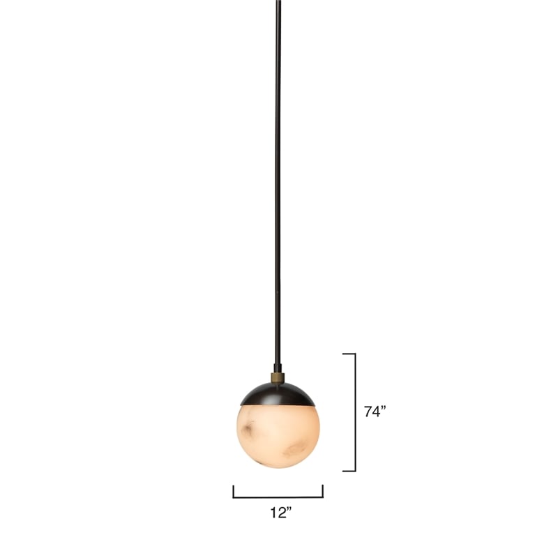 J&D Designs Co Metro 1-Light Pendant  in Bronze