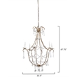 J&D Designs Co Scarlett Crystal Chandelier in Beige