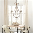 J&D Designs Co Scarlett Crystal Chandelier in Beige
