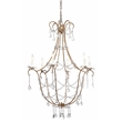 J&D Designs Co Scarlett Crystal Chandelier in Beige