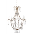 J&D Designs Co Scarlett Crystal Chandelier in Beige