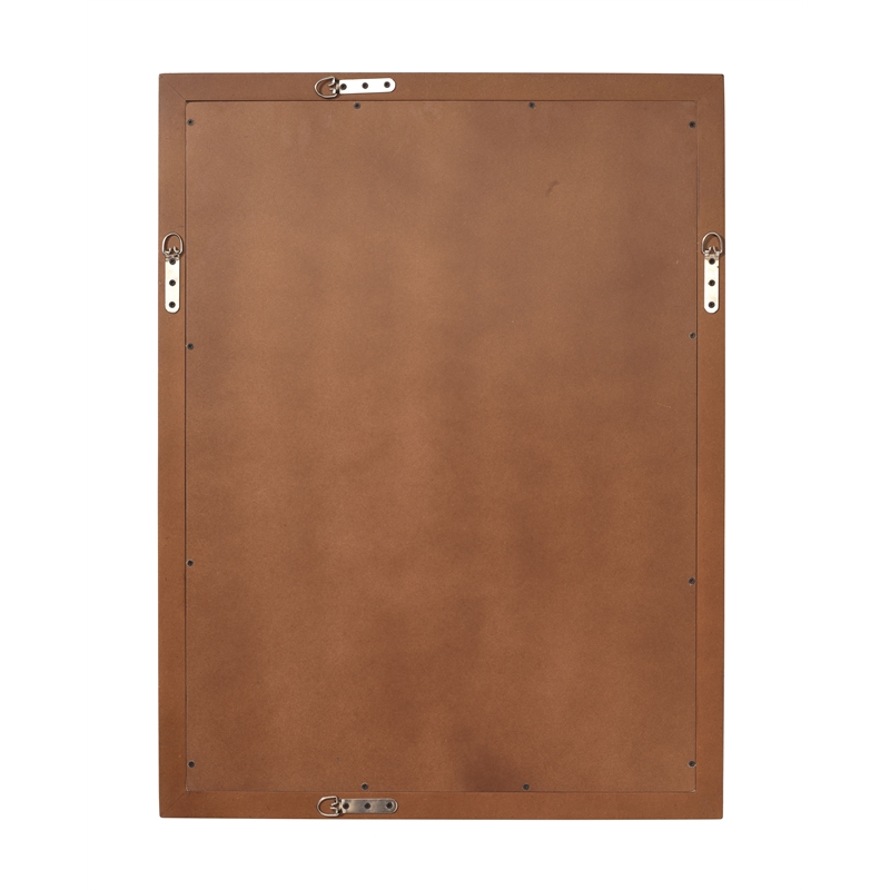 J&D Designs Co Chandler Rectangle Wood Mirror in Natural