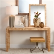 J&D Designs Co Chandler Rectangle Wood Mirror in Natural