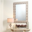 J&D Designs Co Kaleidoscope Rectangle Mirror in Blue Paper