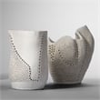 J&D Designs Co Moonrise Decorative Vase in White