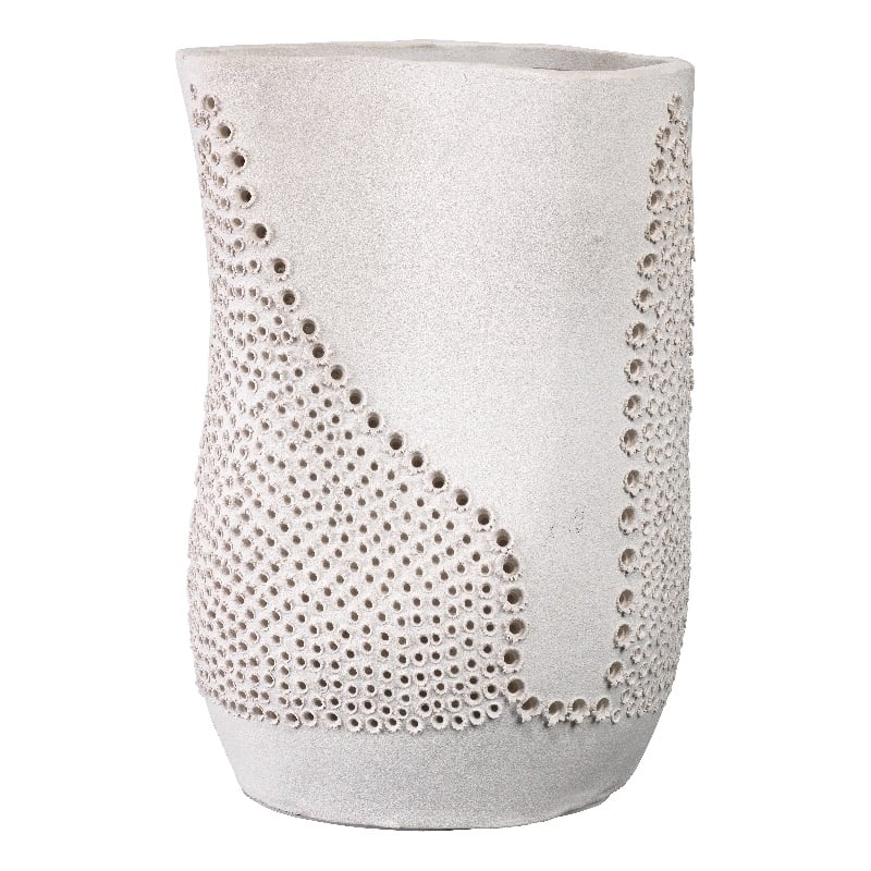 J&D Designs Co Moonrise Decorative Vase in White