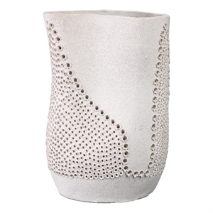 J&D Designs Co Moonrise Decorative Vase in White