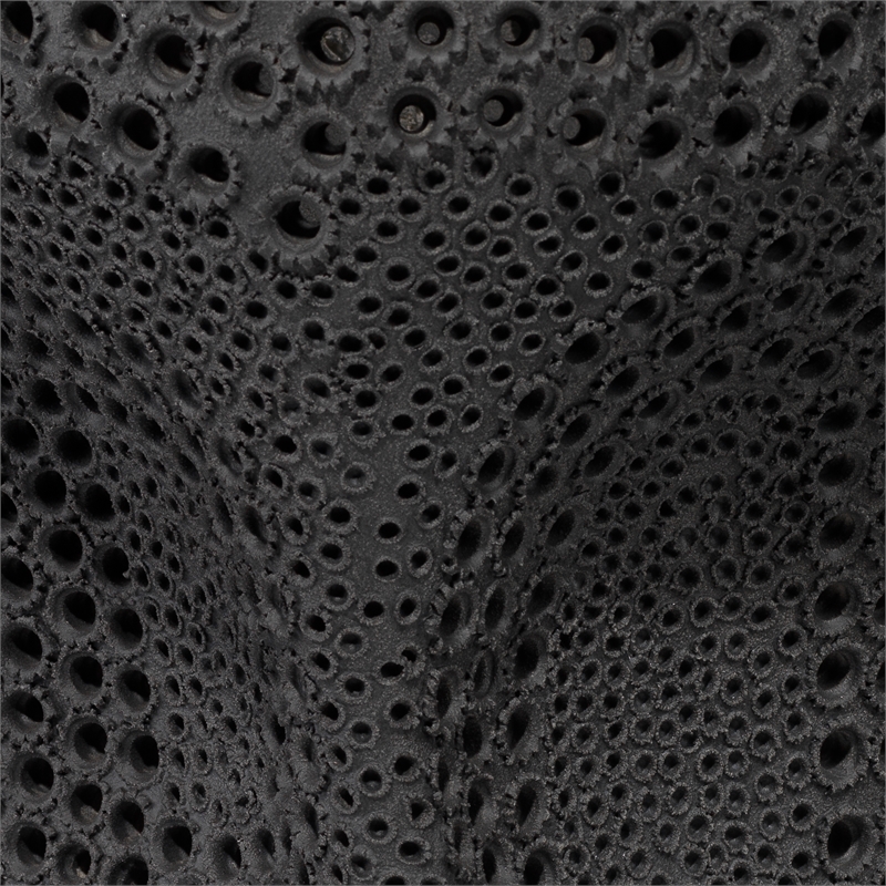 J&D Designs Co Night Sky Decorative Vase in Matte Black Porcelain