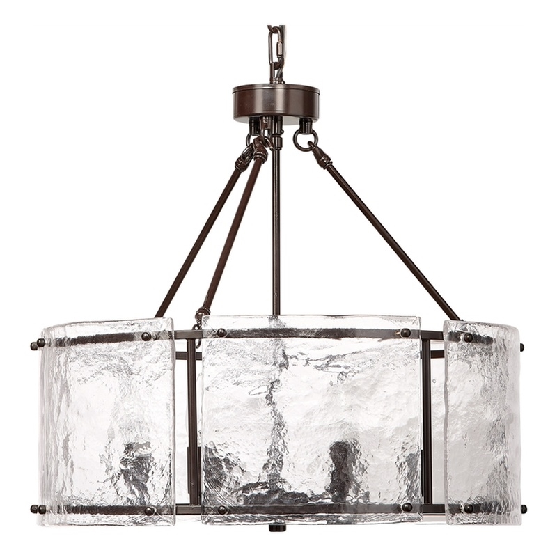 J&D Designs Co Glenn Large Round Metal Chandelier in Bronze