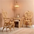 J&D Designs Co Hibiscus Rattan Arm Chair