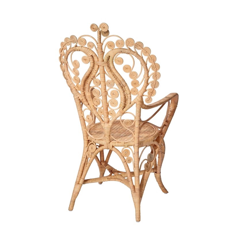 J&D Designs Co Hibiscus Rattan Arm Chair