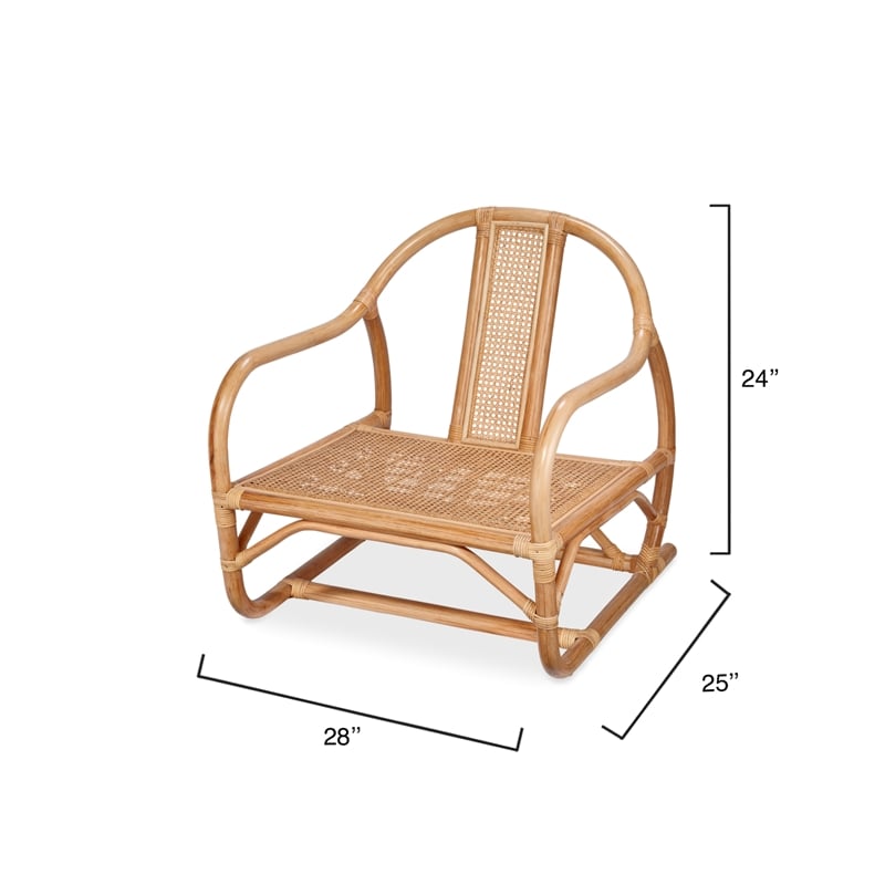 J&D Designs Co Orchid Rattan Lounge Chair