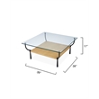J&D Designs Co Renzo Iron Metal Coffee Table in Brown