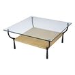 J&D Designs Co Renzo Iron Metal Coffee Table in Brown