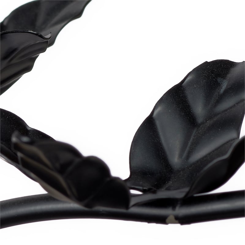 J&D Designs Co Blooming Iron Chandelier in Black