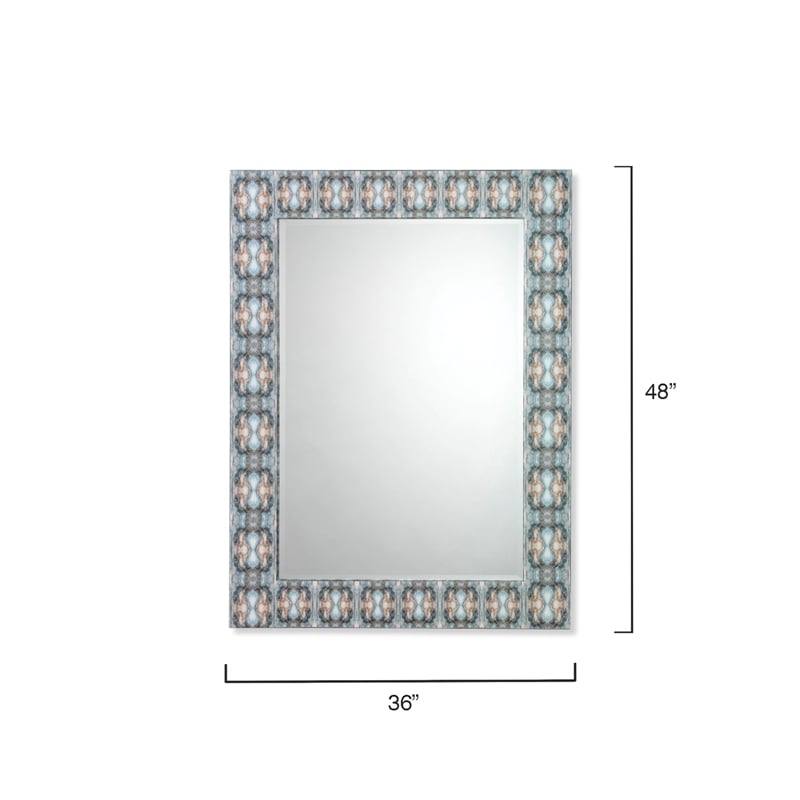 J&D Designs Co Rorschach Mirror in Indigo Blue Lacquer