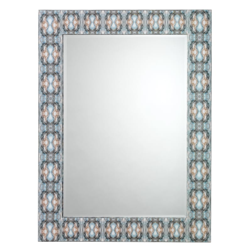 J&D Designs Co Rorschach Mirror in Indigo Blue Lacquer