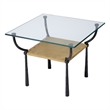 J&D Designs Co Renzo Iron Metal Side Table in Brown