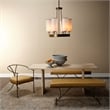 J&D Designs Co Kingdom Glass Chandelier in Antique Brass Metal Finish