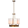 J&D Designs Co Kingdom Glass Chandelier in Antique Brass Metal Finish