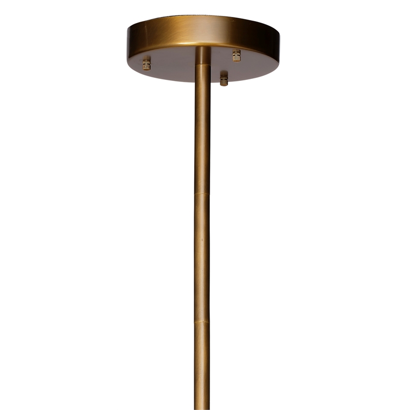 J&D Designs Co Kingdom Glass Chandelier in Antique Brass Metal Finish
