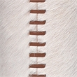 J&D Designs Co Sheridan Hide Floor Lamp in White Leather
