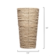 J&D Designs Co Seawall Beaded Cone Sconce in Natural Mango Wood