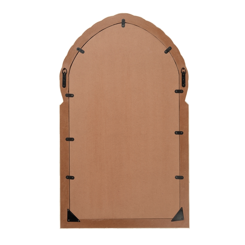 J&D Designs Co Bardot Large Bone & Wood Arch Mirror in Natural Finish