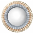 J&D Designs Co Native Beaded Round Mirror in Mango Wood