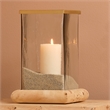 J&D Designs Co Rhine Burl Wood Hurricane in Brass Accents