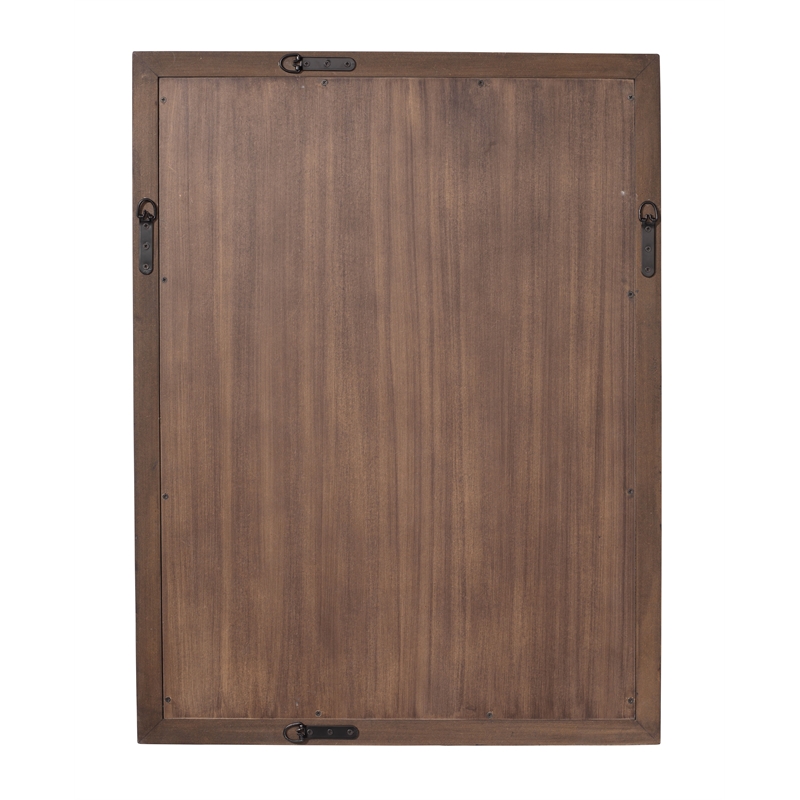 Jamie Young Co Chandler Rectangle Wood Mirror in Charcoal