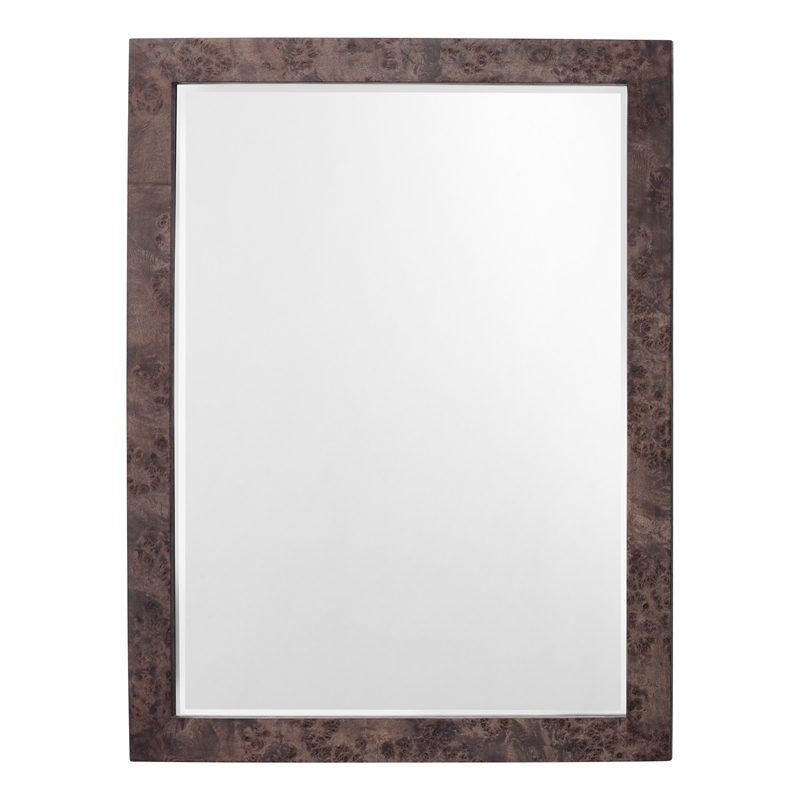 Jamie Young Co Chandler Rectangle Wood Mirror in Charcoal