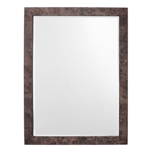 Jamie Young Co Chandler Rectangle Wood Mirror in Charcoal