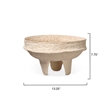 Jamie Young Co Field Cotton Mache Low Bowl in Cream