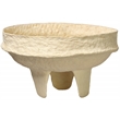 Jamie Young Co Field Cotton Mache Low Bowl in Cream