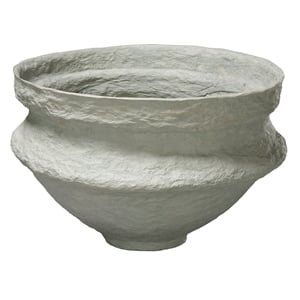 J&D Designs Co Landscape Cotton Mache Large Bowl in Green