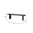 J&D Designs Co Arc Mango Wood Bench