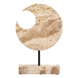 J&D Designs Co Crescent Marble Stand Cream