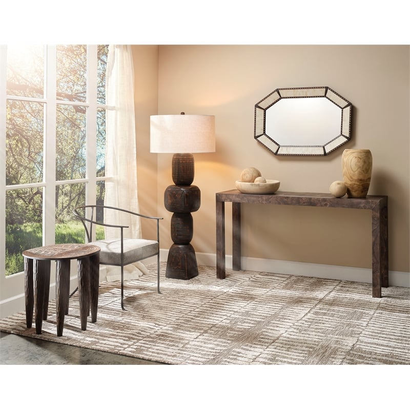 J&D Designs Co Totem Wood Floor Lamp