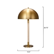 J&D Designs Co Merlin Wood and Metal Table Lamp Antique Brass