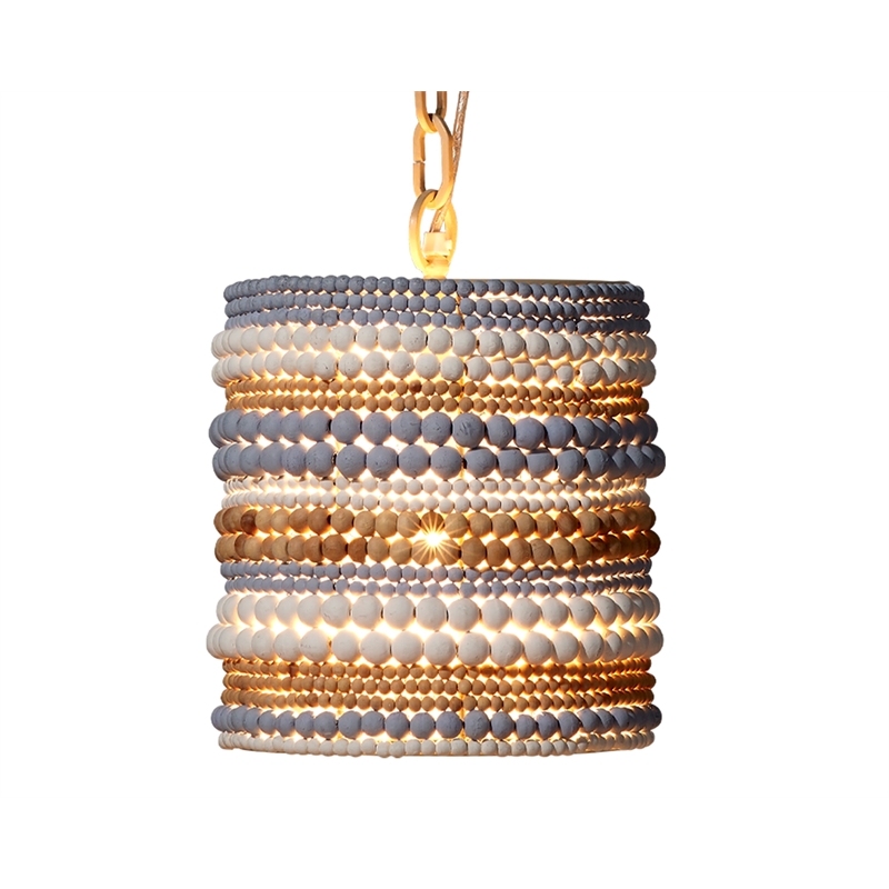 J&D Designs Co Strand Wood Beaded Pendant Multi-Color