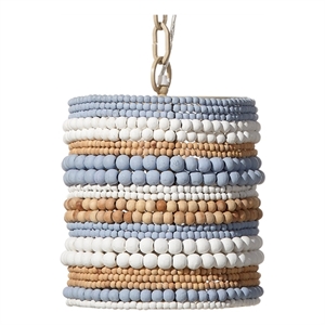 J&D Designs Co Strand Wood Beaded Pendant Multi-Color